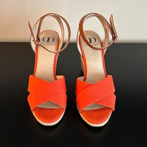 Kelsi Dagger Quinella Canvas Leather & Jute Woven Wedges